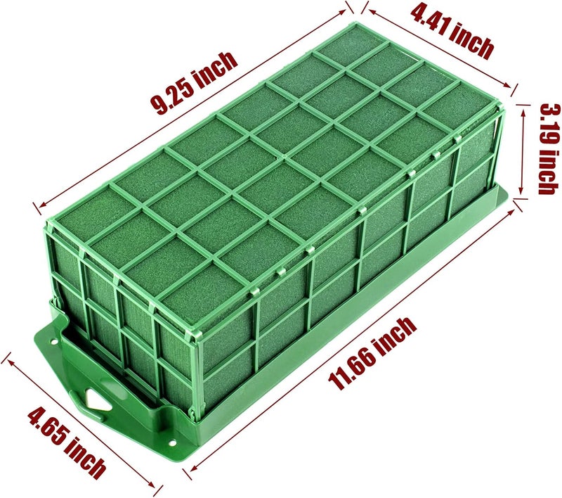 Takytao Floral Foam Cage 4 Pieces, Floral Foam for Artificial Flowers, Dry Floral Foam Blocks for Fresh Flower Arrangement Decoration, Wedding, Interior and Garden - Image 3